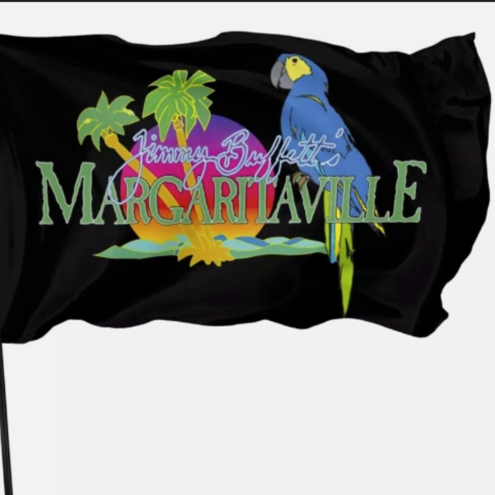 Jimmy Buffett Parrot Island Vacation 3x5 Flag